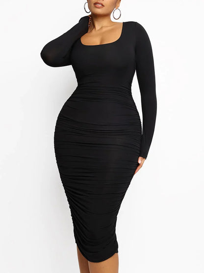 Shaper Jurk - BodySlim - 360° Ondersteuning - Gerimpelde Pasvorm