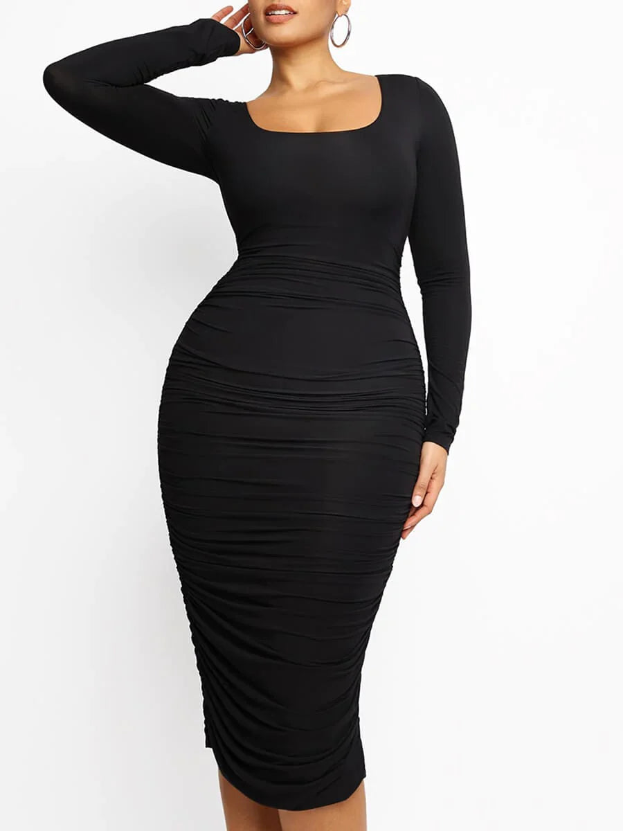 Shaper Jurk - BodySlim - 360° Ondersteuning - Gerimpelde Pasvorm