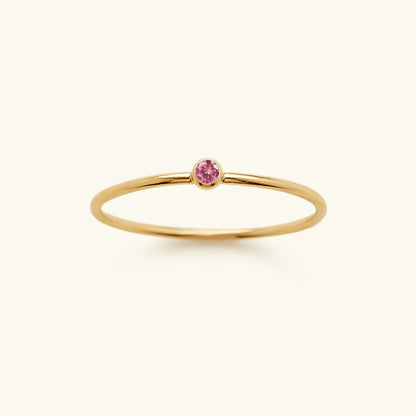 Geboortesteen Ring Sieraad - Auravella - Persoonlijk Cadeau Idee - Elegante Dames Accessoire