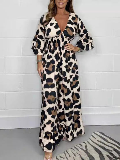 Jumpsuit - TrendEase - Luipaardprint - Losse Pasvorm Design