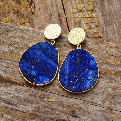 Oorbellen - HealGem - Lapis Lazuli - Beschermende Stenen