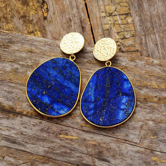 Oorbellen - HealGem - Lapis Lazuli - Beschermende Stenen