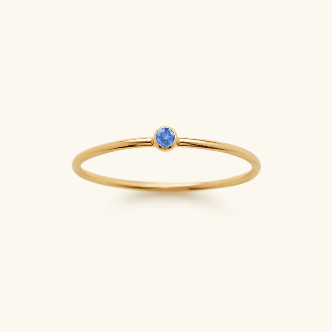 Geboortesteen Ring Sieraad - Auravella - Persoonlijk Cadeau Idee - Elegante Dames Accessoire