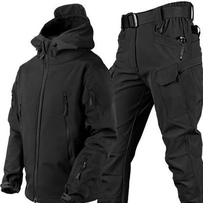 Water- en Winddichte Outdoor Set - MaxGuard - Fleece Voering - Zes Zak Ontwerp