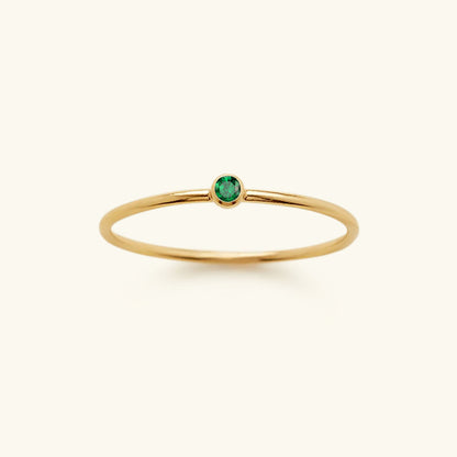 Geboortesteen Ring Sieraad - Auravella - Persoonlijk Cadeau Idee - Elegante Dames Accessoire