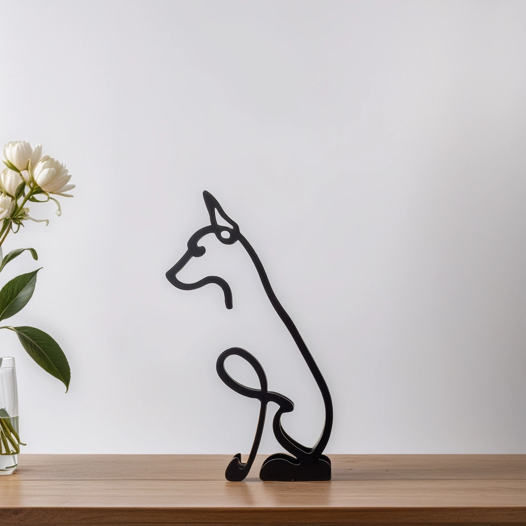 Hondensculptuur - Artistry - Abstract Design - Unieke Woondecoratie