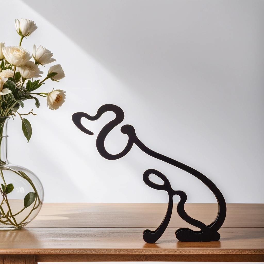 Hondensculptuur - Artistry - Abstract Design - Unieke Woondecoratie