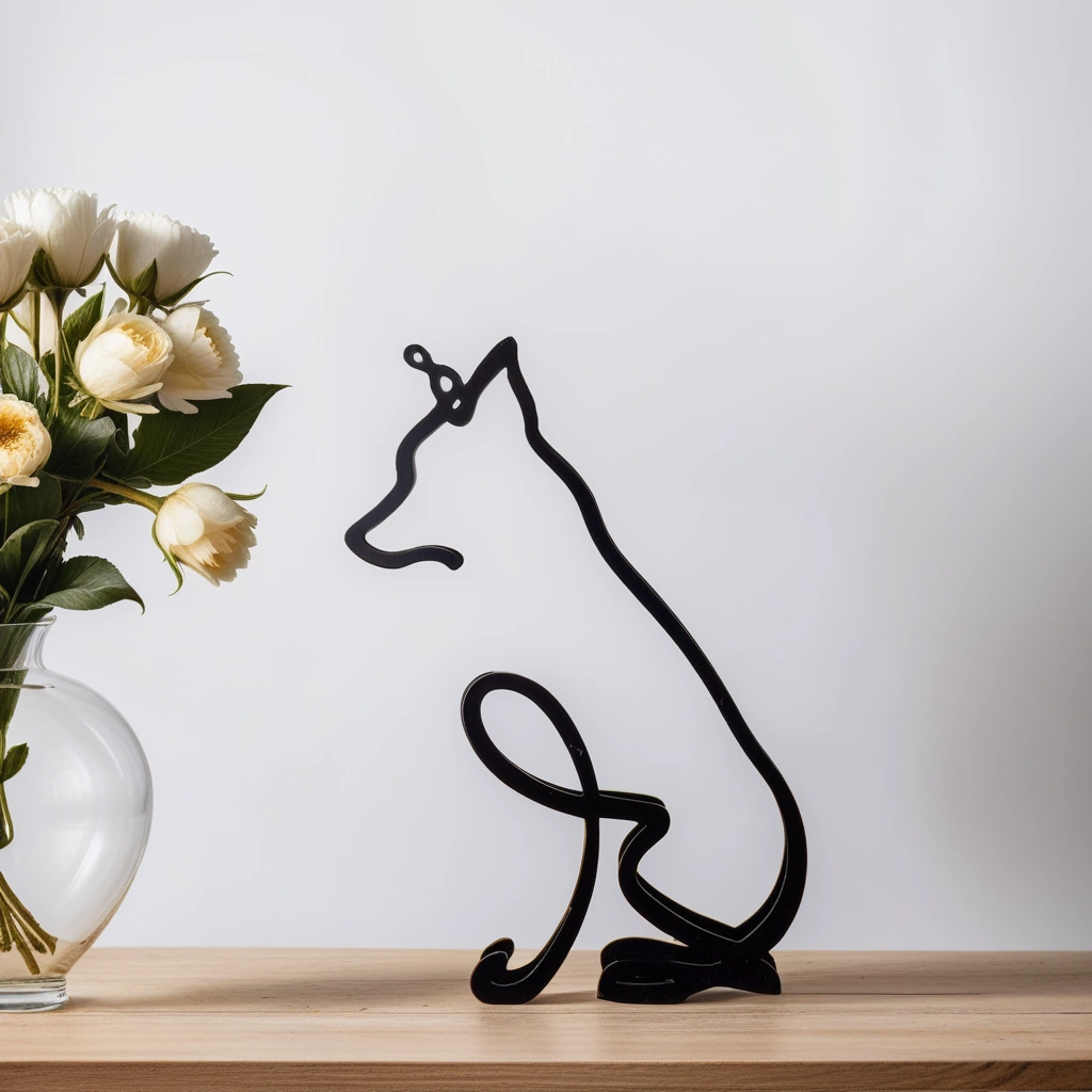Hondensculptuur - Artistry - Abstract Design - Unieke Woondecoratie