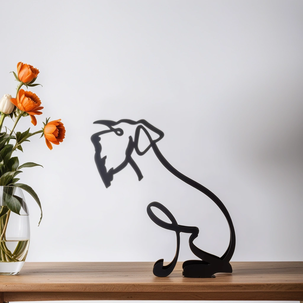 Hondensculptuur - Artistry - Abstract Design - Unieke Woondecoratie