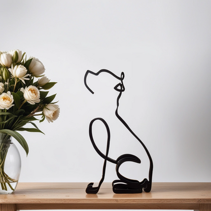 Hondensculptuur - Artistry - Abstract Design - Unieke Woondecoratie