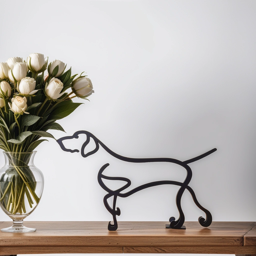 Hondensculptuur - Artistry - Abstract Design - Unieke Woondecoratie