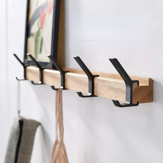 Wandkapstok - StylePro - Verstelbare Haken - Scandinavisch Zwart Design