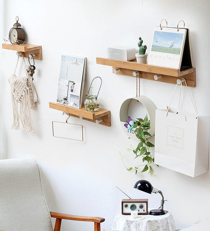 Wandplank - StoreMax - Kapstok Haken - Wandgemonteerde Rek