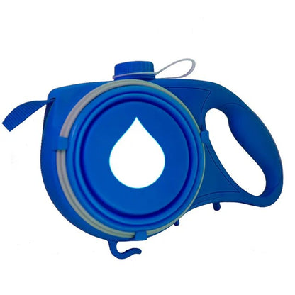 Hondenlijn - WalkMate - Ingebouwde Waterdispenser - Afvalzakhouder