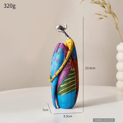 Decoratief Beeldje - ScandiArt - Abstract Ontwerp - Liefde Thema