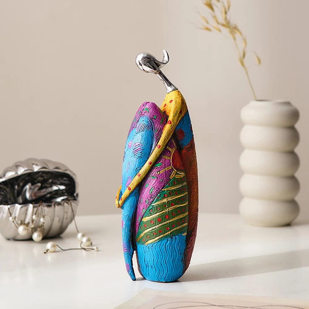 Decoratief Beeldje - ScandiArt - Abstract Ontwerp - Liefde Thema