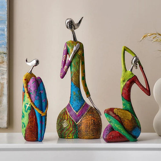 Decoratief Beeldje - ScandiArt - Abstract Ontwerp - Liefde Thema