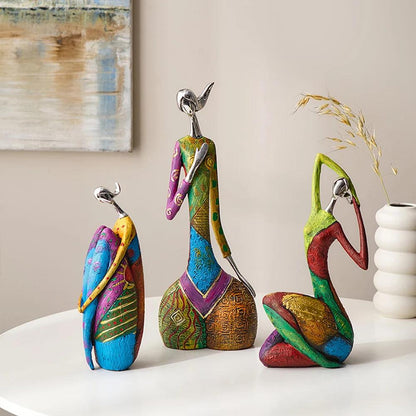 Decoratief Beeldje - ScandiArt - Abstract Ontwerp - Liefde Thema