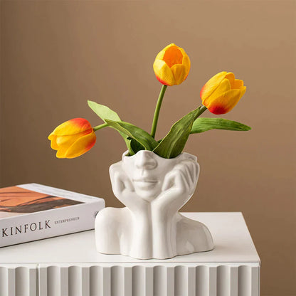 Decoratieve Vaas - Artisva - Sculpturaal Design - Creatief Ornament
