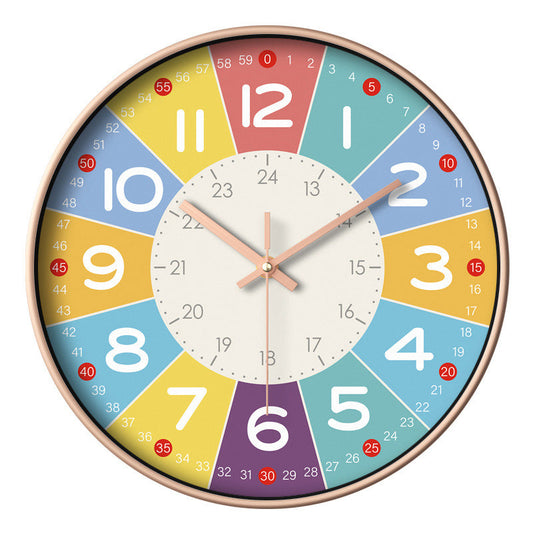 Wandklok - QuietTime - Stille Mechanisme - Kinder Vriendelijke Ontwerp