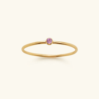 Geboortesteen Ring Sieraad - Auravella - Persoonlijk Cadeau Idee - Elegante Dames Accessoire
