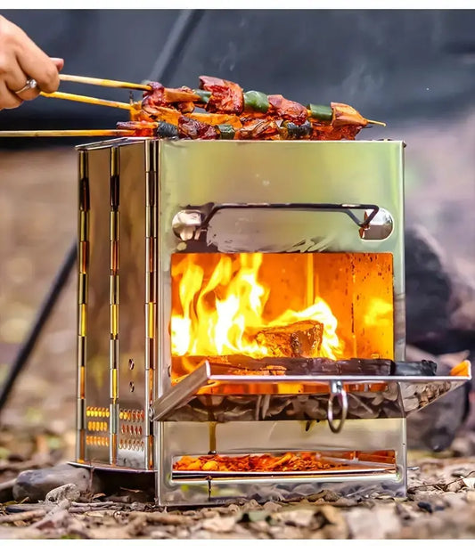Kampvuurkachel - FireMax - Opvouwbaar Ontwerp - Draagbaar Koken