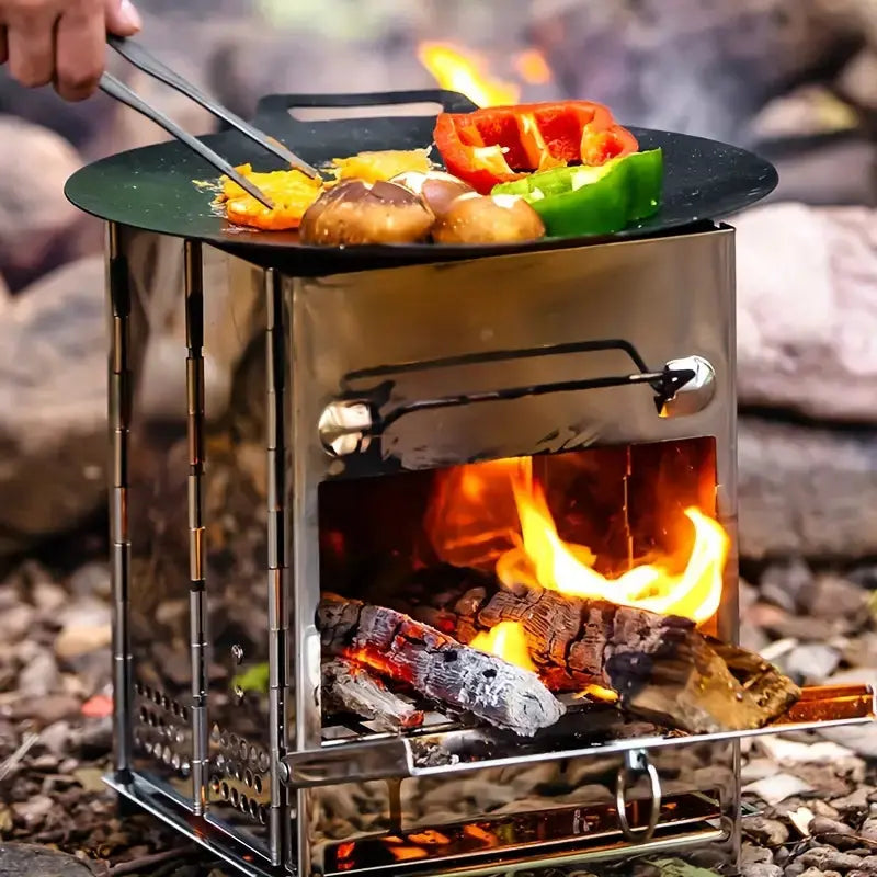 Kampvuurkachel - FireMax - Opvouwbaar Ontwerp - Draagbaar Koken