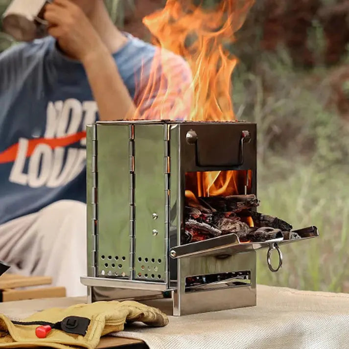 Kampvuurkachel - FireMax - Opvouwbaar Ontwerp - Draagbaar Koken