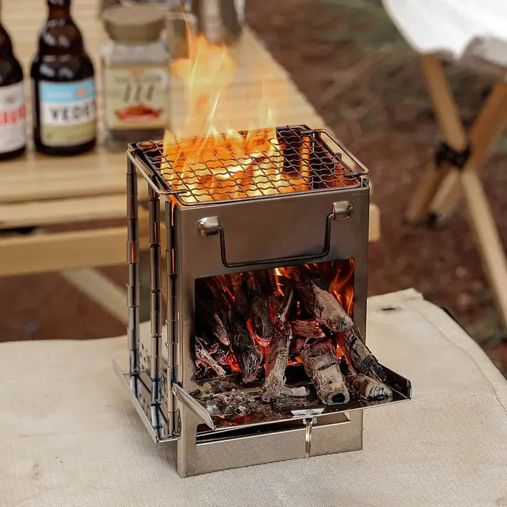 Kampvuurkachel - FireMax - Opvouwbaar Ontwerp - Draagbaar Koken