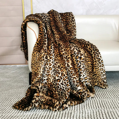 Deken - LuxeTherm - Luipaardprint - Zachte Warmte