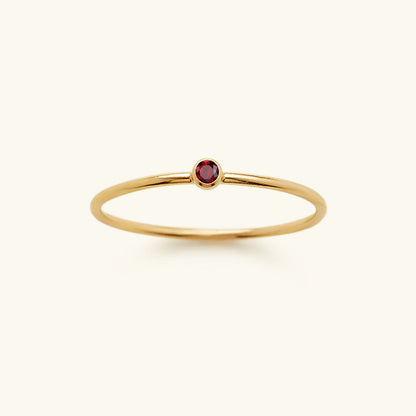 Geboortesteen Ring Sieraad - Auravella - Persoonlijk Cadeau Idee - Elegante Dames Accessoire