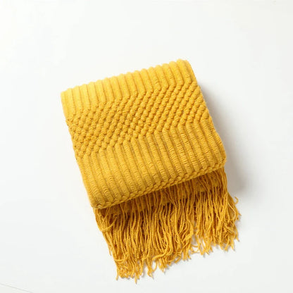 Geweven Deken - SoftLoom - Cozy Design - Franje Detail