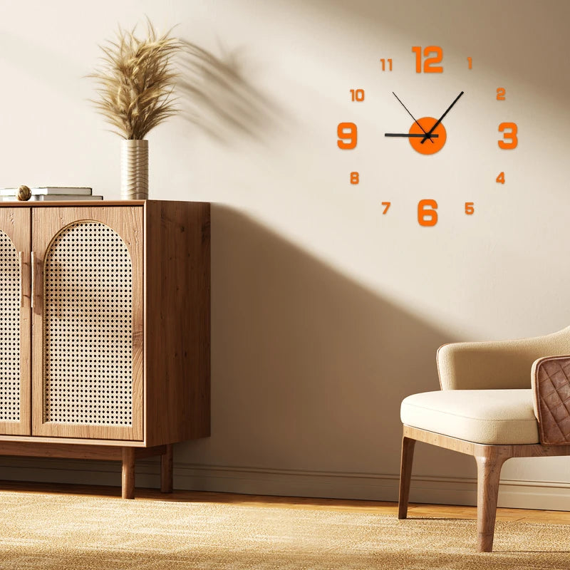 DIY Wandklok - TimeFlow - Randloos Ontwerp - Stille Beweging