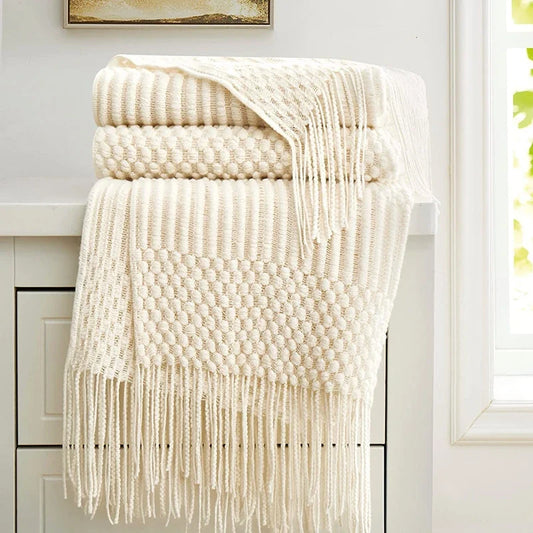 Geweven Deken - SoftLoom - Cozy Design - Franje Detail