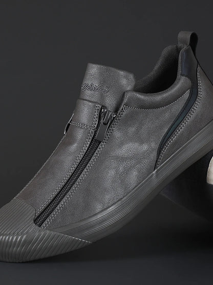 Heren Sneakers - FlexStride - Zacht Leer - Trendy Comfort