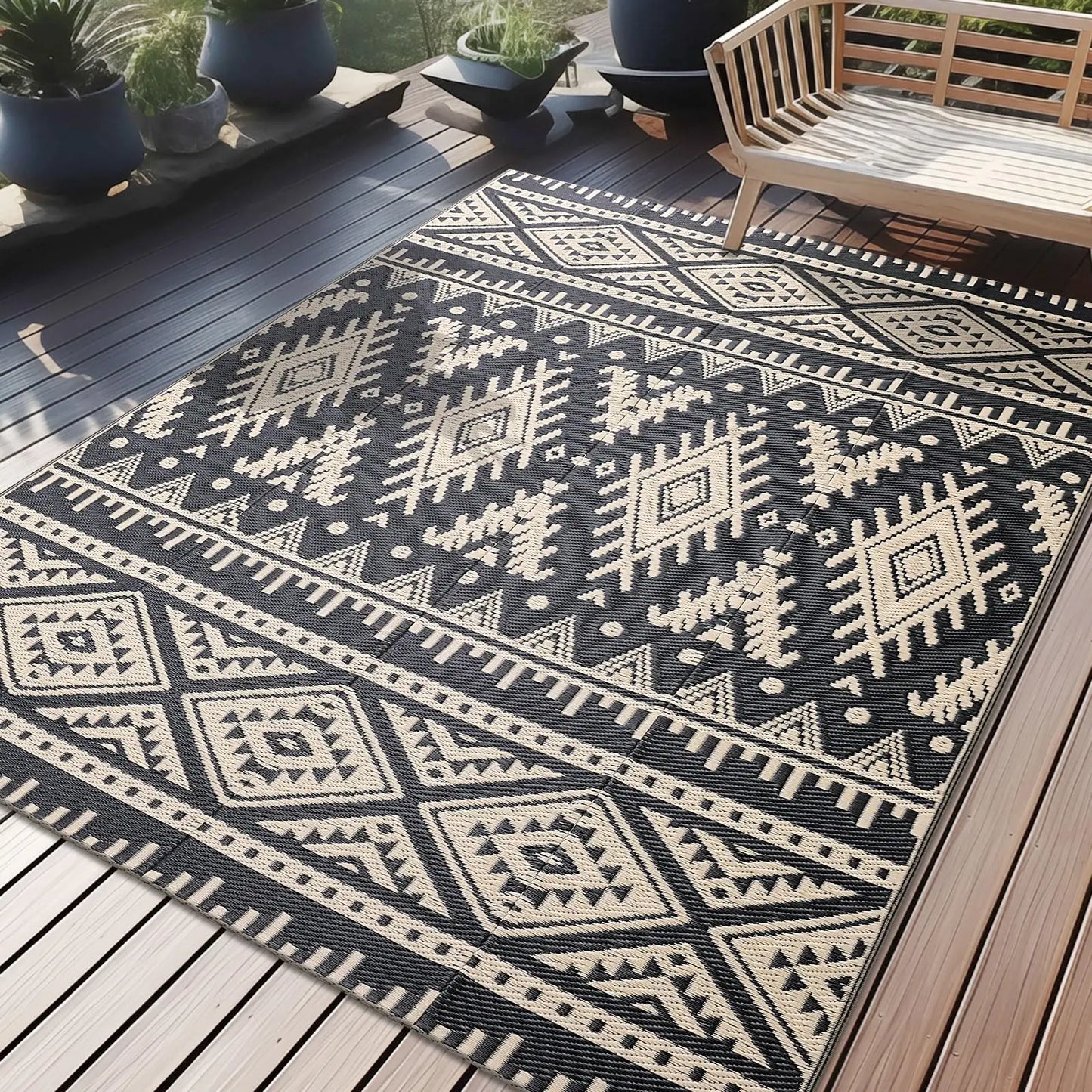Buitentapijt - EasyWeave - Waterdichte Design - Omkeerbare Mat