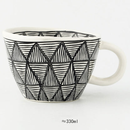 Keramische Mokken - Artistry - Handbeschilderd Design - Geometrische Patronen