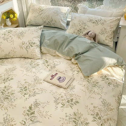 Luxe Dekbedovertrek - DreamLux - Elegante Bloemenpatroon - Zachte Stof