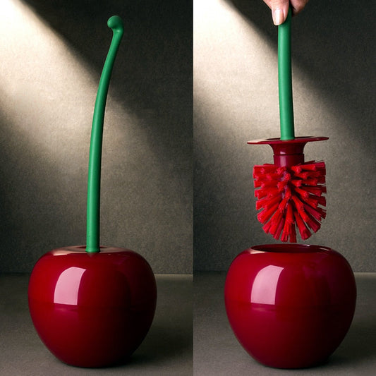 Toiletborstel Set - CherryBrush - Stijlvol Ontwerp - Badkamer Accessoire