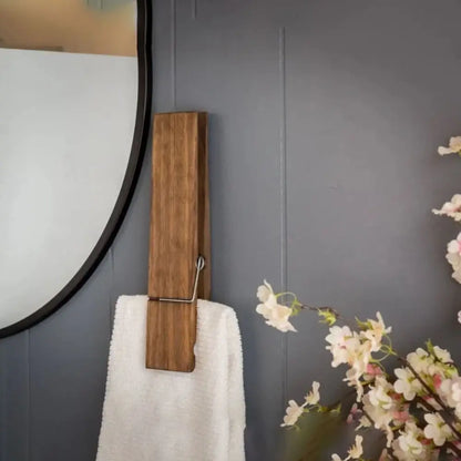 Houten Handdoekhanger - LuxeWood - Stijlvol Ontwerp - Eenvoudige Installatie