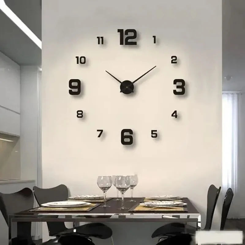 DIY Wandklok - TimeFlow - Randloos Ontwerp - Stille Beweging