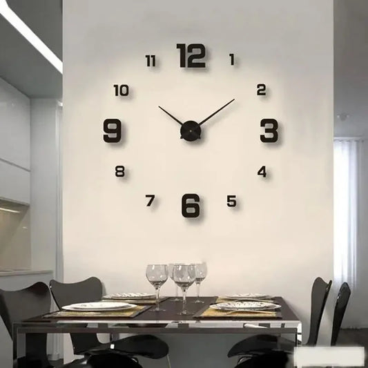 DIY Wandklok - TimeFlow - Randloos Ontwerp - Stille Beweging