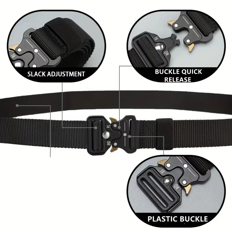 Tactische Riem - FlexiGrip - Duurzaam Nylon - Verstelbaar Comfort