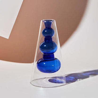 Glazen Vaas - BloomCraft - Artistiek Design - Scandinavische Stijl
