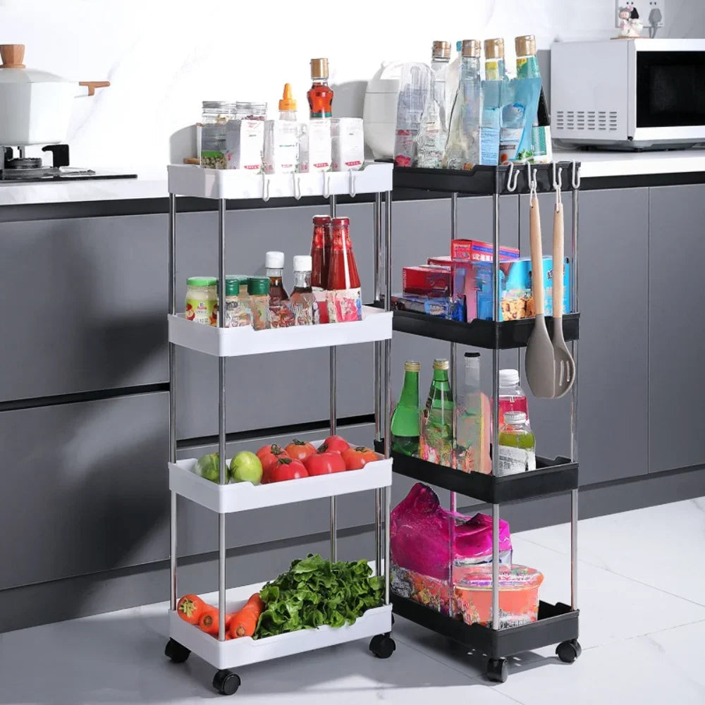 Opbergwagen - FlexiShelf - Meerlagig Ontwerp - Ruimtebesparende Oplossing