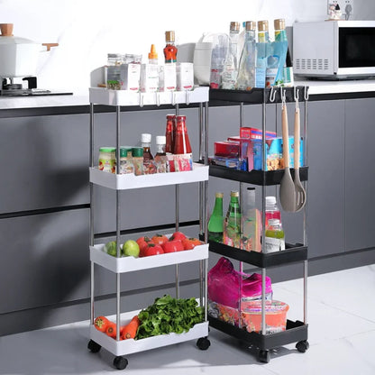 Opbergwagen - FlexiShelf - Meerlagig Ontwerp - Ruimtebesparende Oplossing