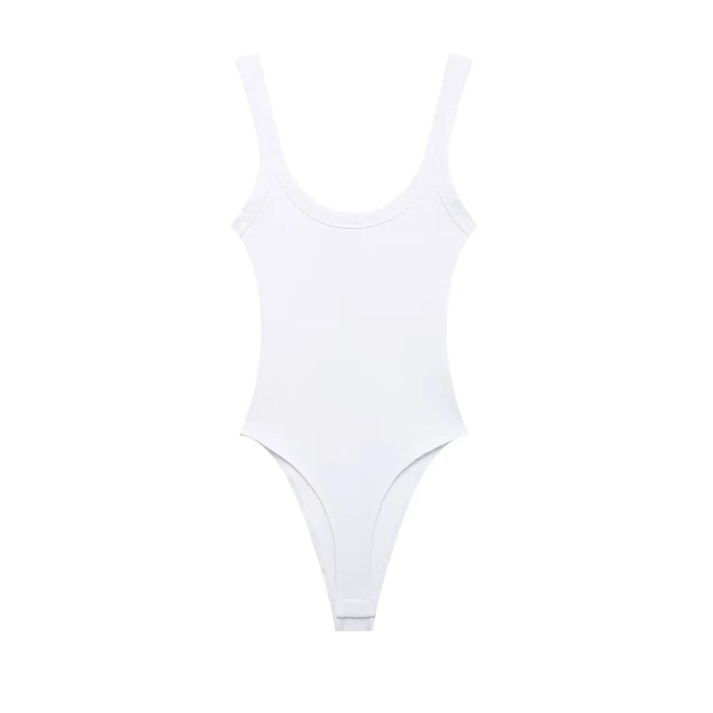 Bodysuit - LuxeFit - Ribstof - O-Hals Design