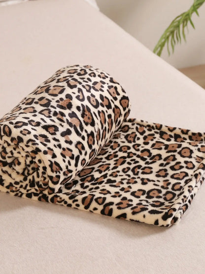 Fleece Dekentje - CozyLuxe - Luipaard Print - Zachte Comfort