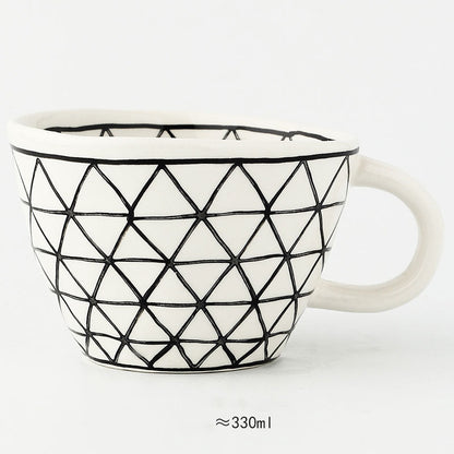 Keramische Mokken - Artistry - Handbeschilderd Design - Geometrische Patronen