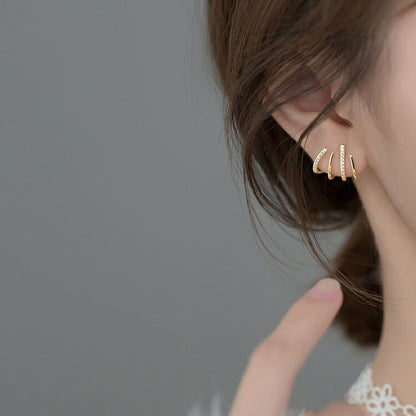 Oorbellen - GlamHoop - 4-in-1 Design - Veelzijdige Stijl